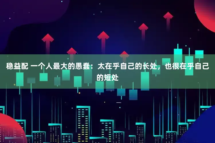 稳益配 一个人最大的愚蠢：太在乎自己的长处，也很在乎自己的短处